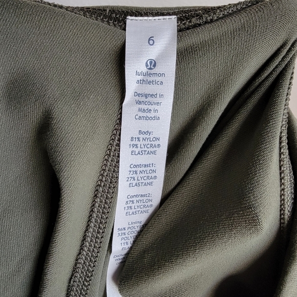 Lululemon Barre Star Pant in Fatigue Green size 6 NWT - Picture 10 of 10